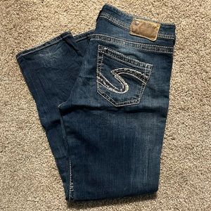 Silver Jeans Co. Sam Boyfriend Fit with Sequin Back Pockets